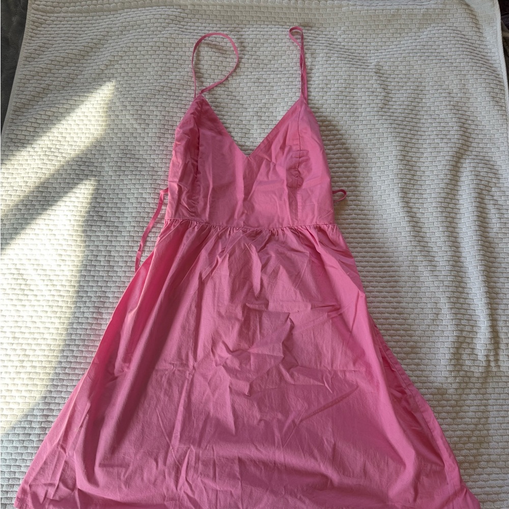 Vero Moda Vibrant Pink Backless Dress